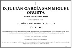 Julián García San Miguel Orueta